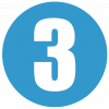 Icon Schritt 3 Hellblau